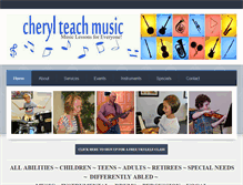 Tablet Screenshot of cherylteachmusic.com